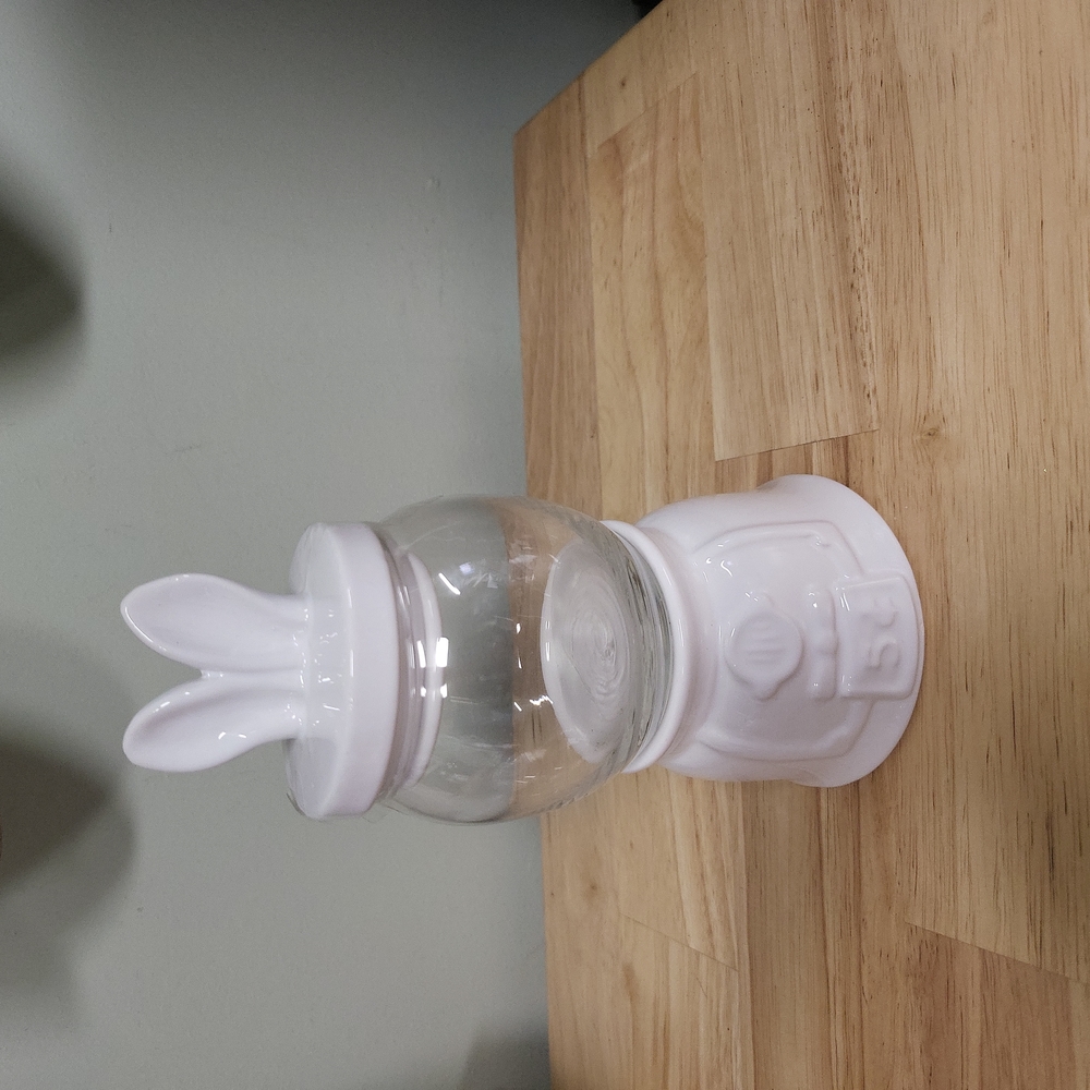 White Easter Gumball Machine with Bunny Ears Hobby Lobby